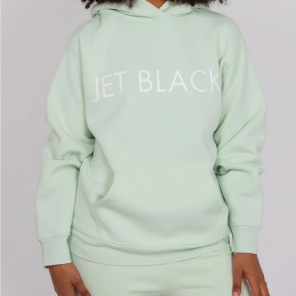 Brunette The Label Tops - The Jet Black Core Hoodie SZ Sm/ Med